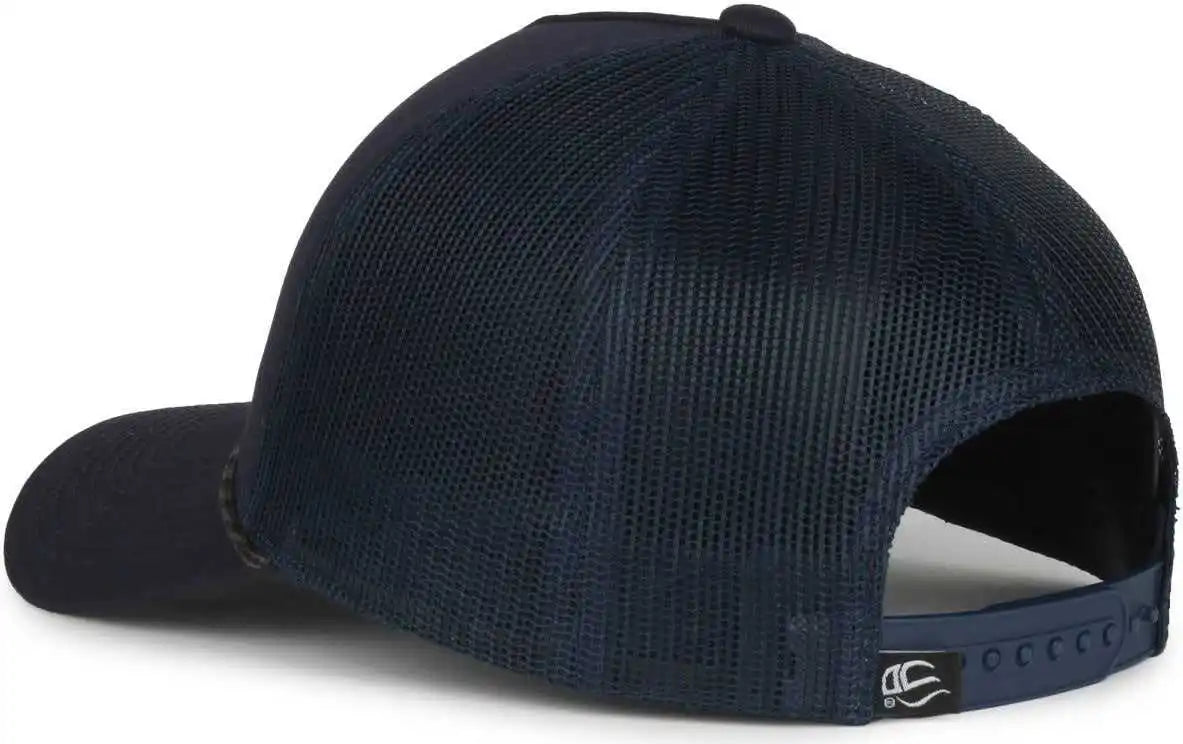 Oc Sports Oc555m 5-panel Mesh Back with Cord Cap - Navy - Osfm