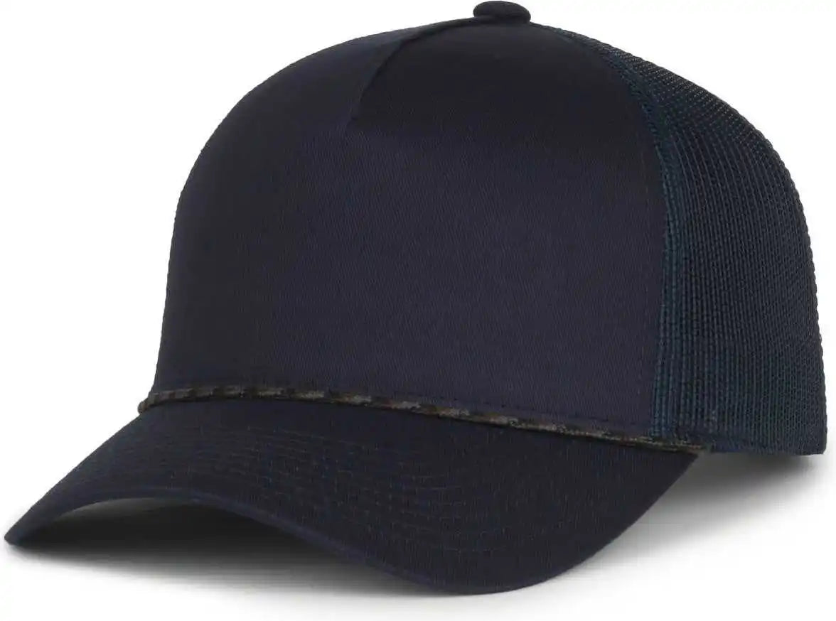 Oc Sports Oc555m 5-panel Mesh Back with Cord Cap - Navy - Osfm