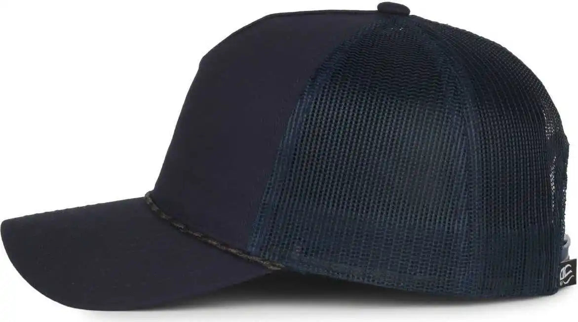 Oc Sports Oc555m 5-panel Mesh Back with Cord Cap - Navy - Osfm