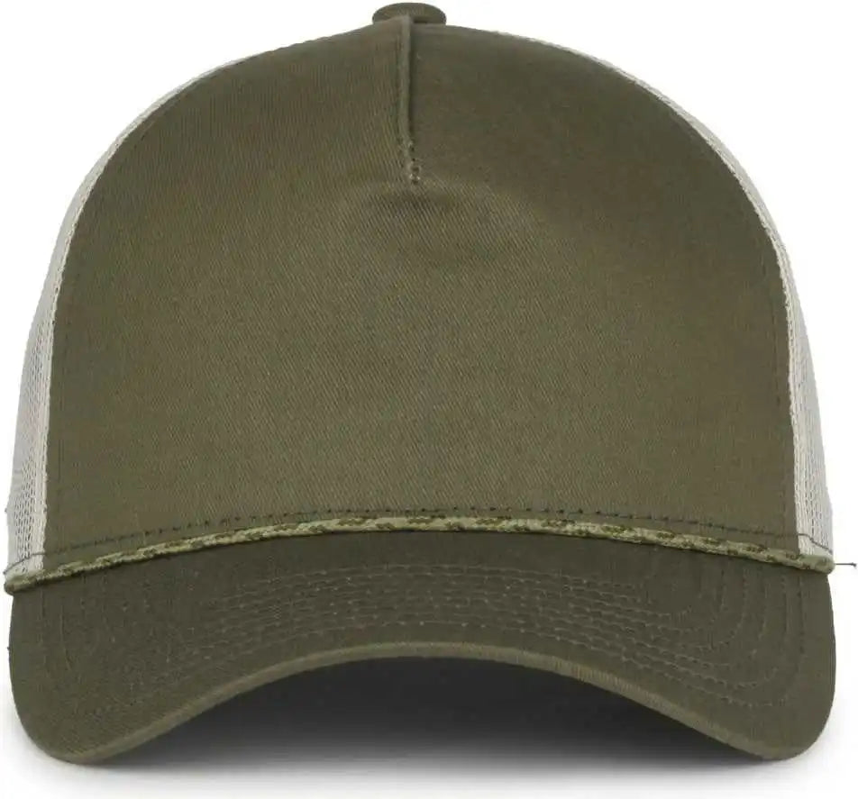 Oc Sports Oc555m 5-panel Mesh Back with Cord Cap - Olive Putty - Osfm