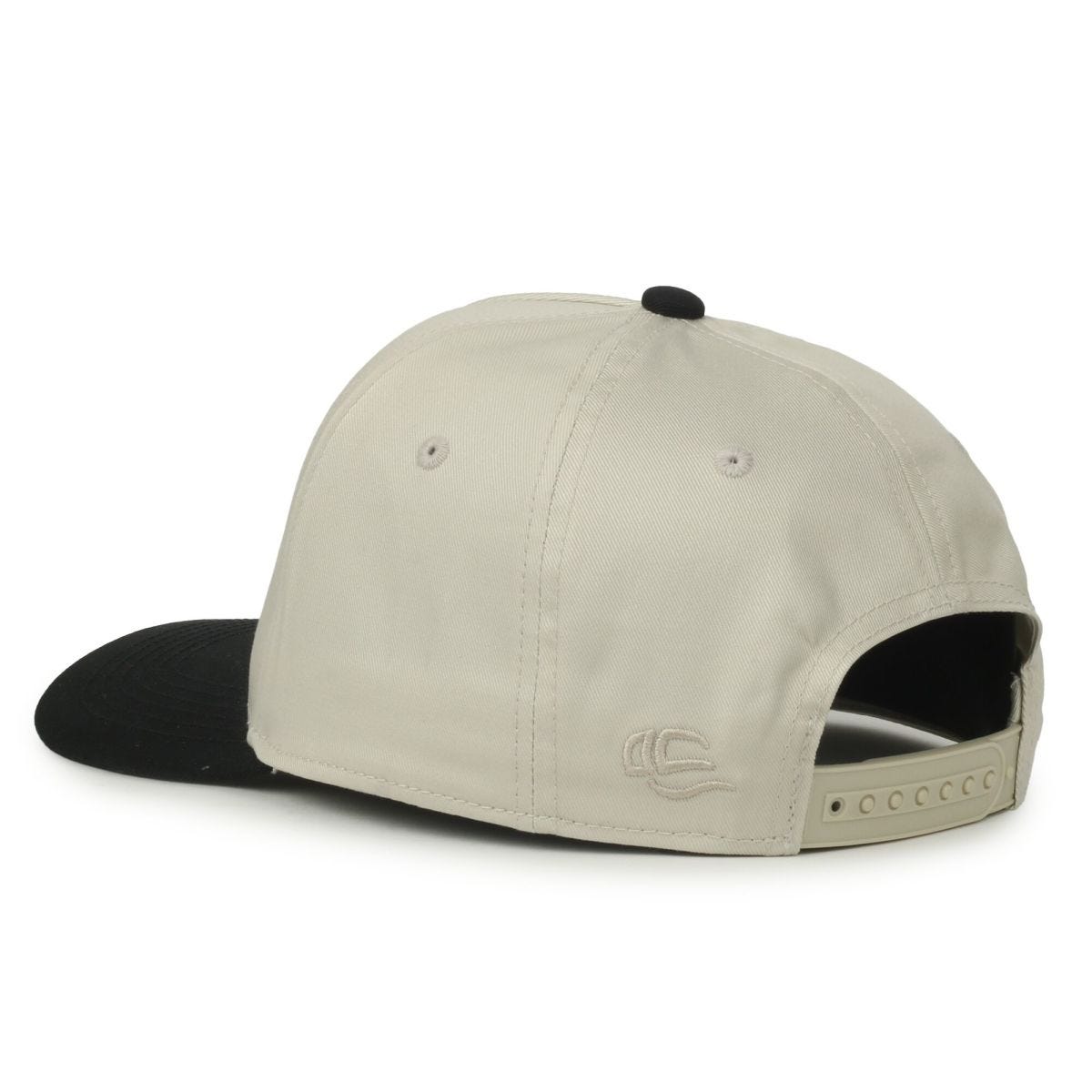 Oc Sports Oc560 Two-tone 5-panel Cap - Ivory Black