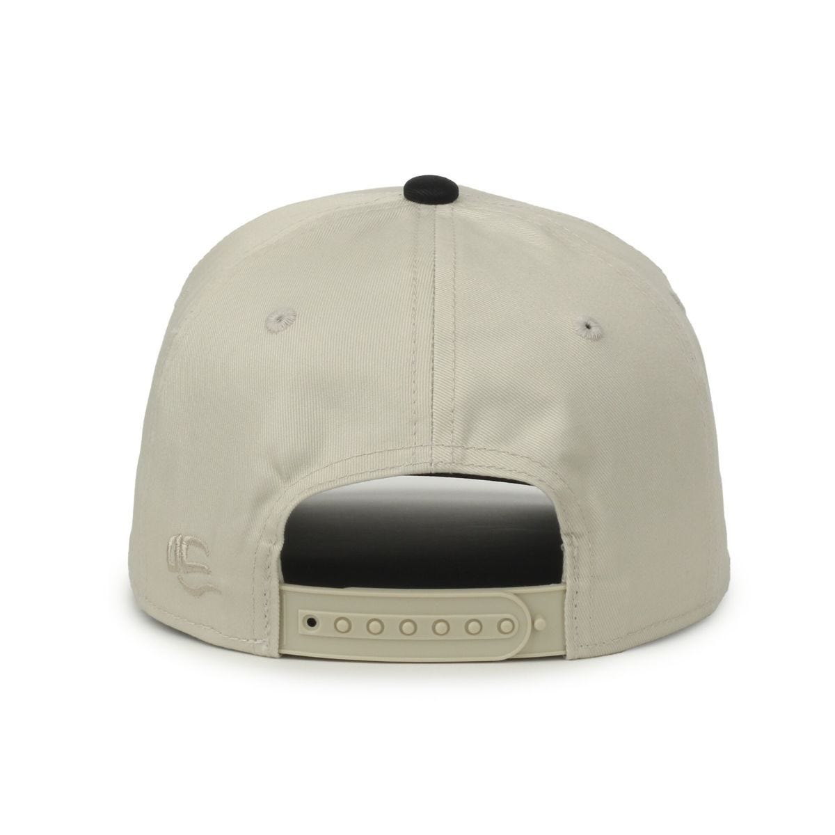 Oc Sports Oc560 Two-tone 5-panel Cap - Ivory Black