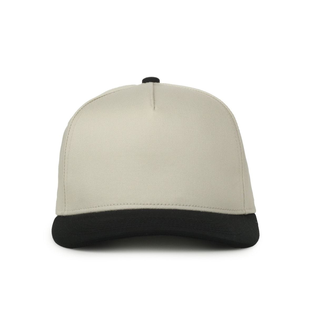 Oc Sports Oc560 Two-tone 5-panel Cap - Ivory Black