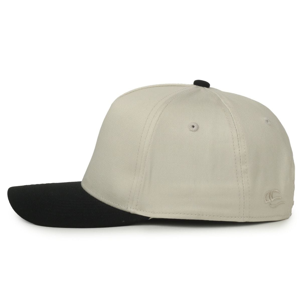Oc Sports Oc560 Two-tone 5-panel Cap - Ivory Black
