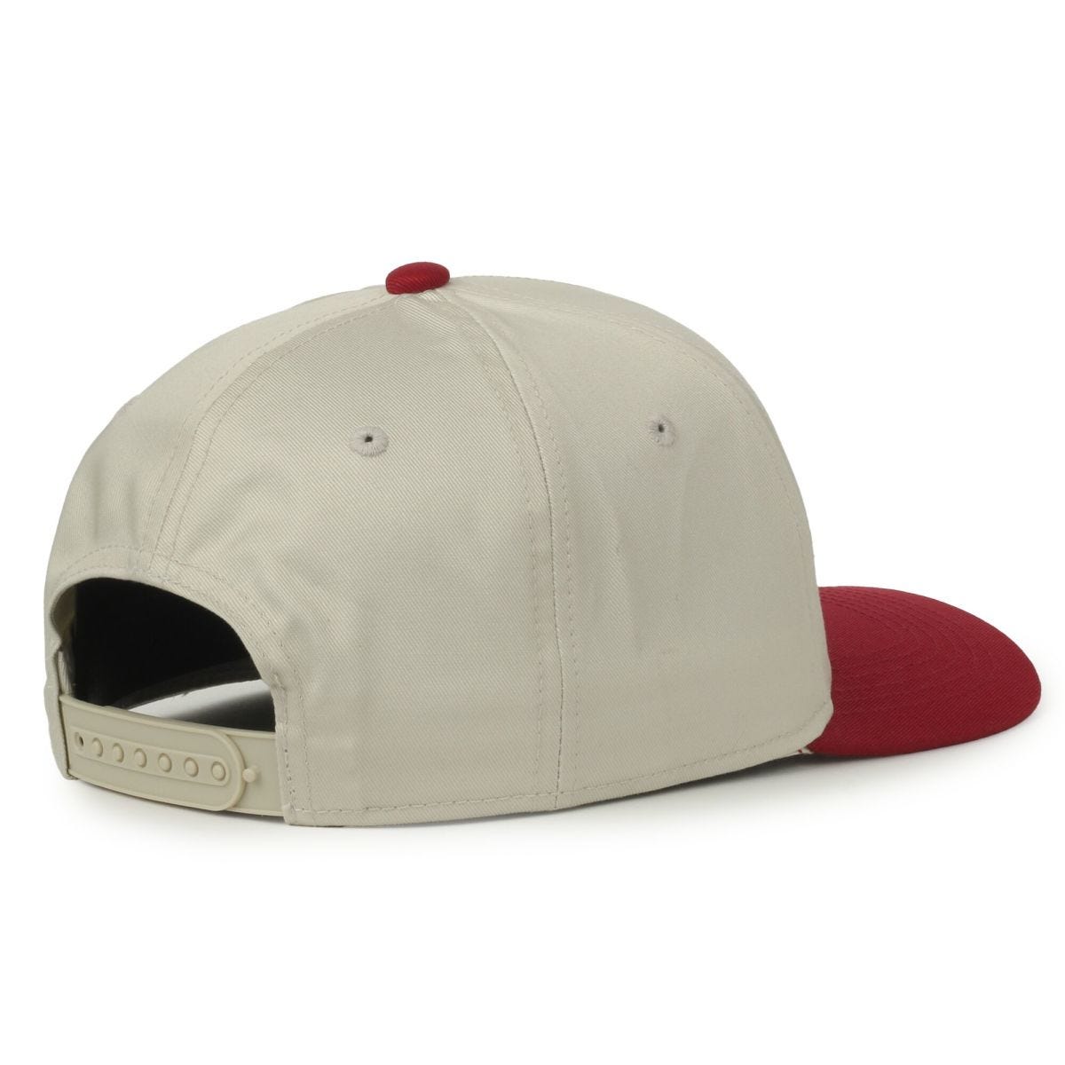 Oc Sports Oc560 Two-tone 5-panel Cap - Ivory Cardinal