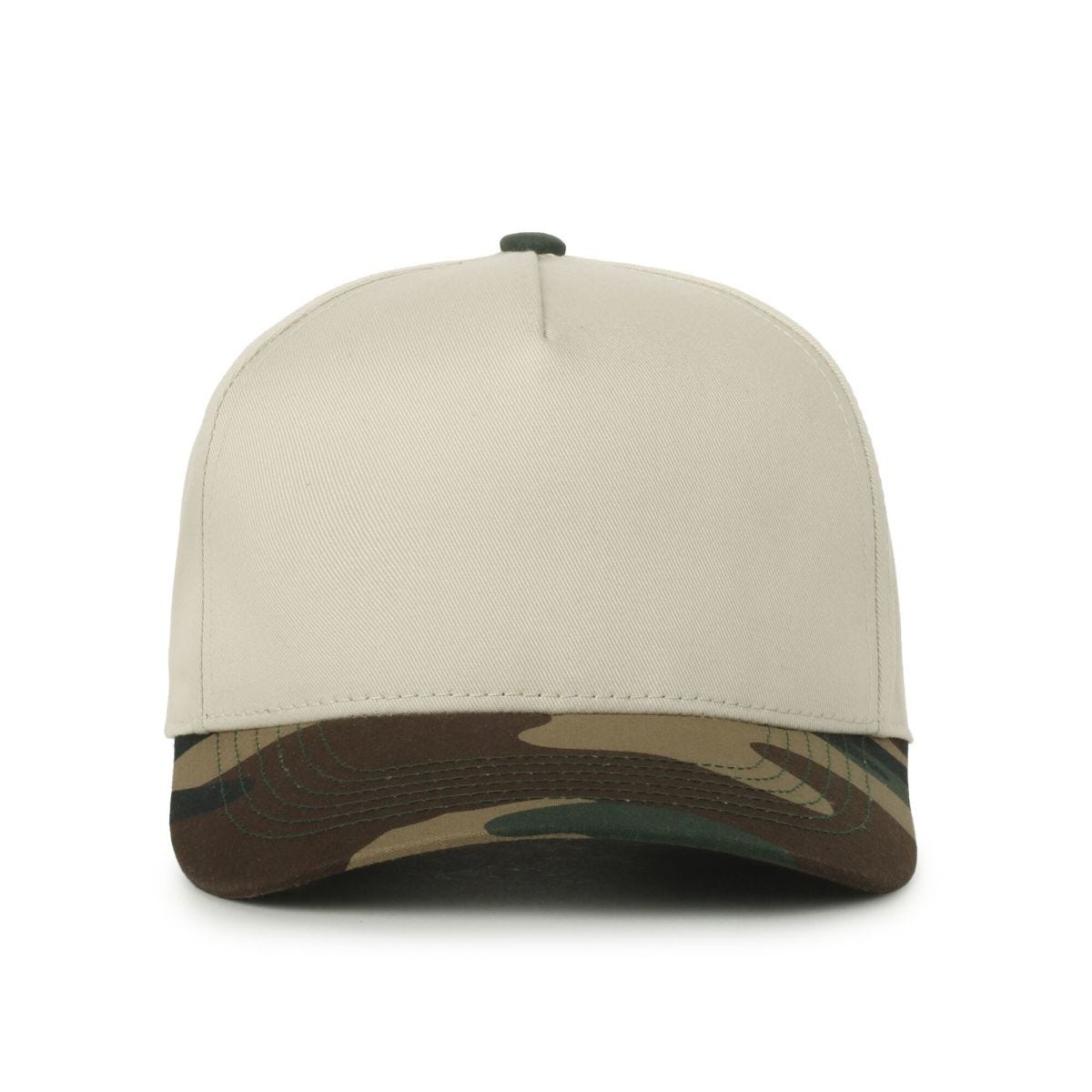 Oc Sports Oc560 Two-tone 5-panel Cap - Ivory Woodland