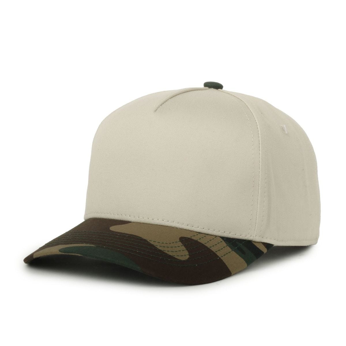 Oc Sports Oc560 Two-tone 5-panel Cap - Ivory Woodland