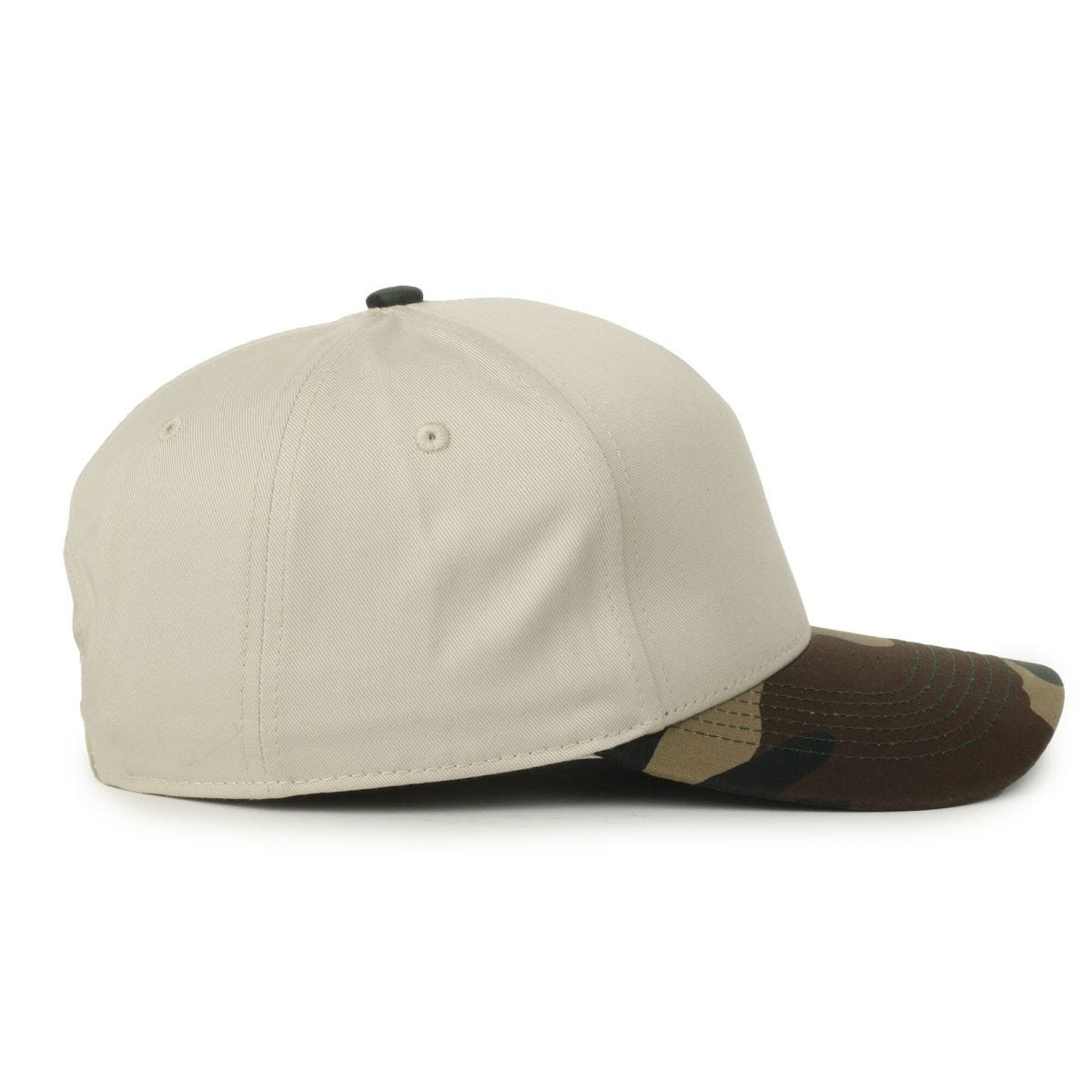 Oc Sports Oc560 Two-tone 5-panel Cap - Ivory Woodland