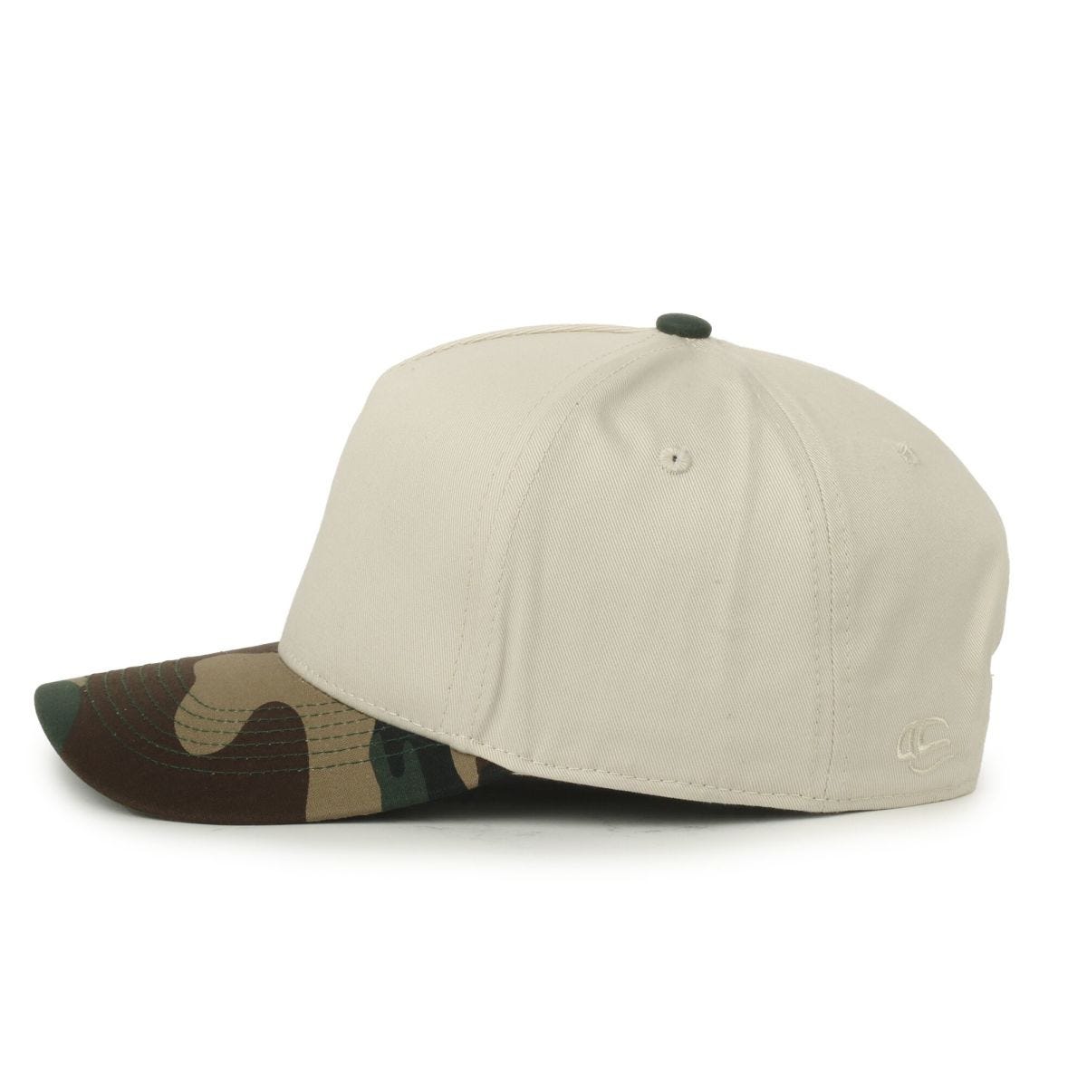 Oc Sports Oc560 Two-tone 5-panel Cap - Ivory Woodland