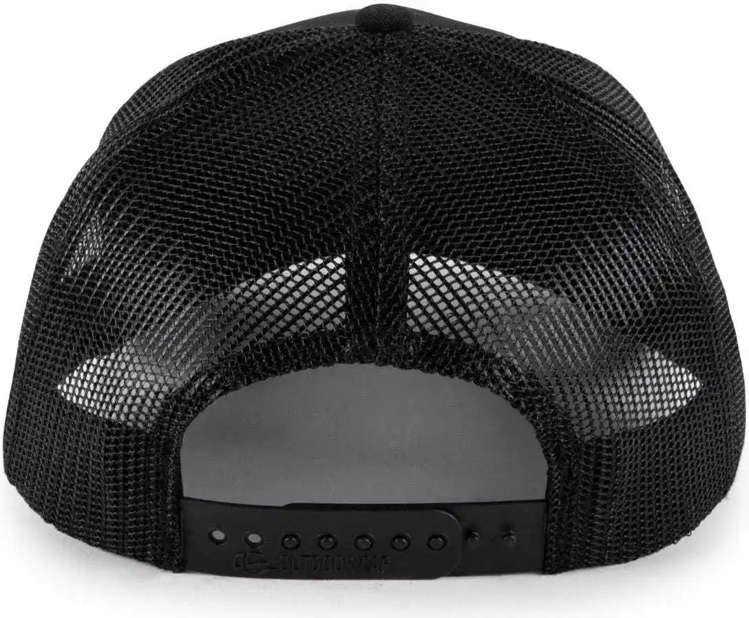 Oc Sports Oc571 Slight Pre-curved Visor with Mesh Back Cap - Black - 6 7/8’’ - 7 1/2’’