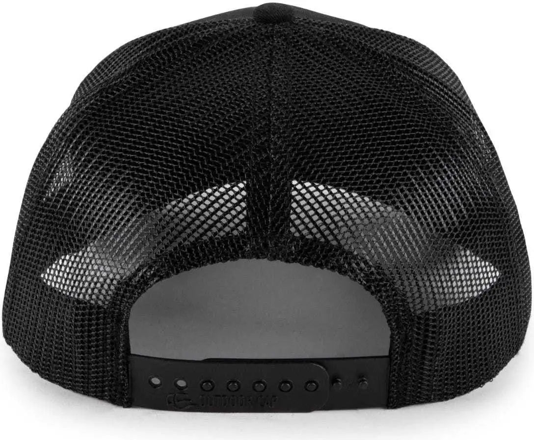 Oc Sports Oc571 Slight Pre-curved Visor with Mesh Back Cap - Black - 6 7/8’’ - 7 1/2’’