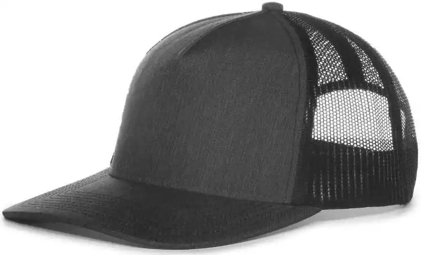 Oc Sports Oc571 Slight Pre-curved Visor with Mesh Back Cap - Ln Heathered Charcoal Black - Dark Gray / 6 7/8’’ - 7 1/2’’