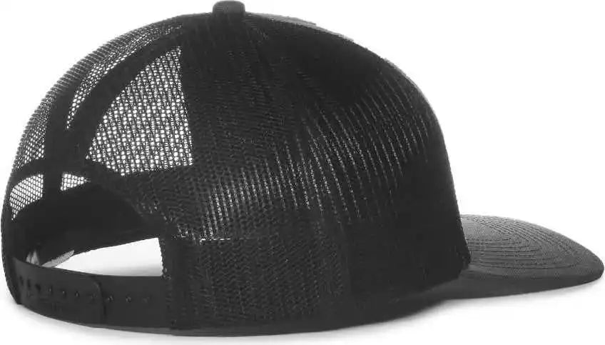 Oc Sports Oc571 Slight Pre-curved Visor with Mesh Back Cap - Ln Heathered Charcoal Black - Dark Gray / 6 7/8’’ - 7 1/2’’