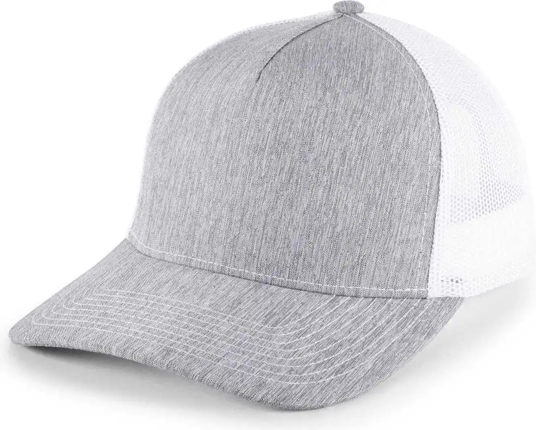 Oc Sports Oc571 Slight Pre-curved Visor with Mesh Back Cap - Ln Heathered Gray White - 6 7/8’’ - 7 1/2’’