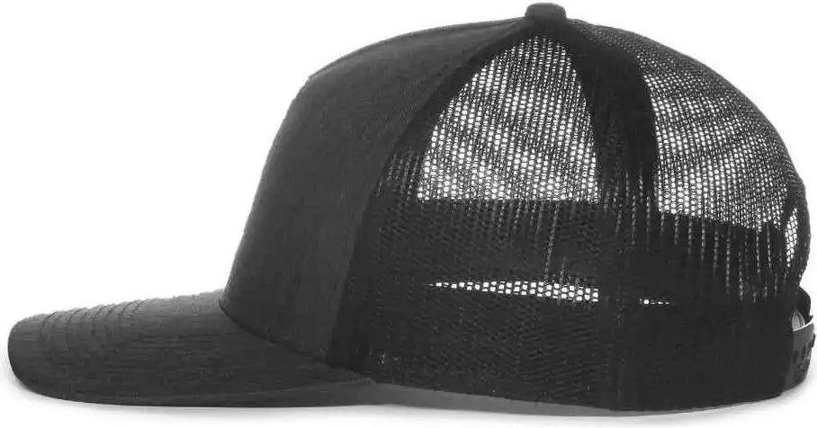 Oc Sports Oc571 Slight Pre-curved Visor with Mesh Back Cap - Ln Heathered Charcoal Black - Dark Gray / 6 7/8’’ - 7 1/2’’
