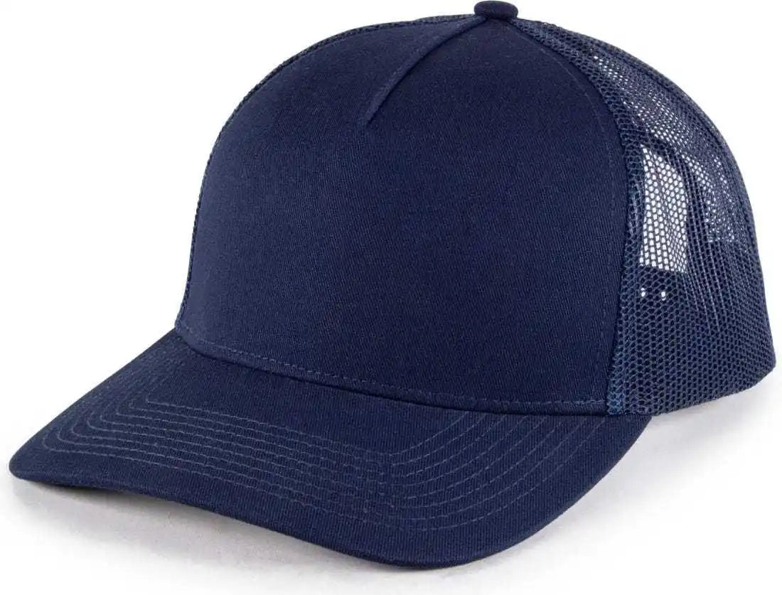 Oc Sports Oc571 Slight Pre-curved Visor with Mesh Back Cap - Navy - 6 7/8’’ - 7 1/2’’