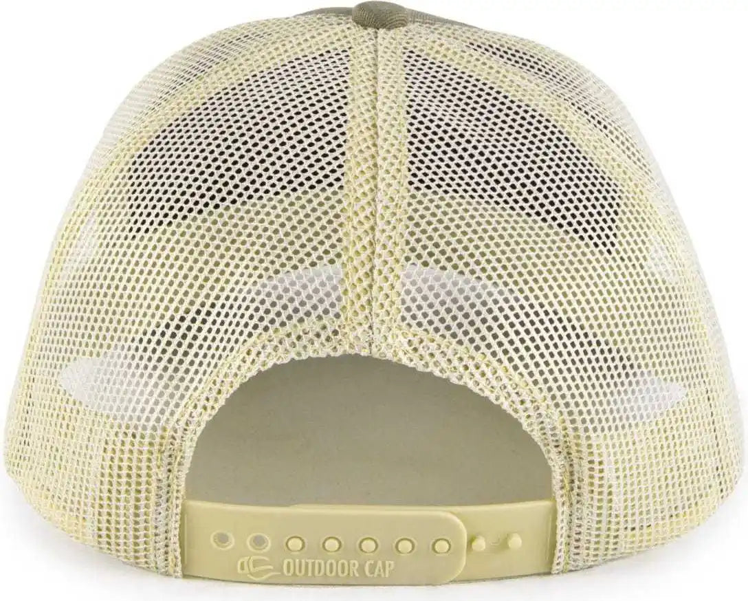 Oc Sports Oc571 Slight Pre-curved Visor with Mesh Back Cap - Olive Khaki - 6 7/8’’ - 7 1/2’’
