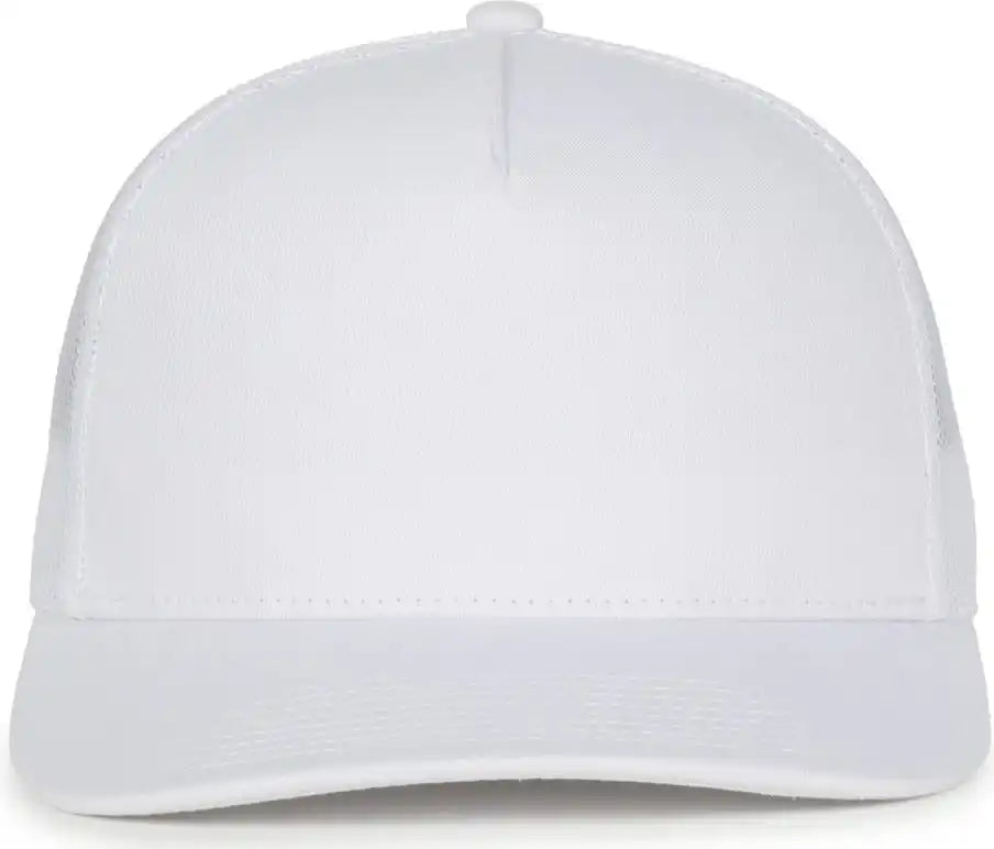 Oc Sports Oc571 Slight Pre-curved Visor with Mesh Back Cap - White - Osfm