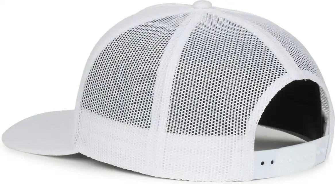 Oc Sports Oc571 Slight Pre-curved Visor with Mesh Back Cap - White - Osfm
