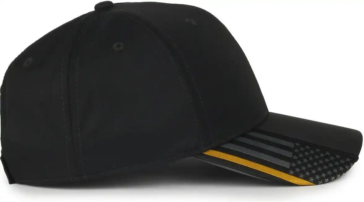Oc Sports Oc601 Performance Service Flag Insert Cap - Black Disp2 - Osfm