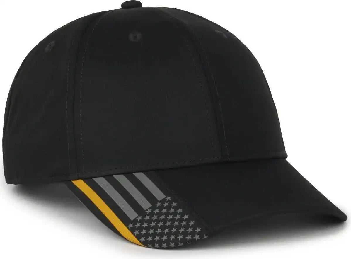 Oc Sports Oc601 Performance Service Flag Insert Cap - Black Disp2 - Osfm