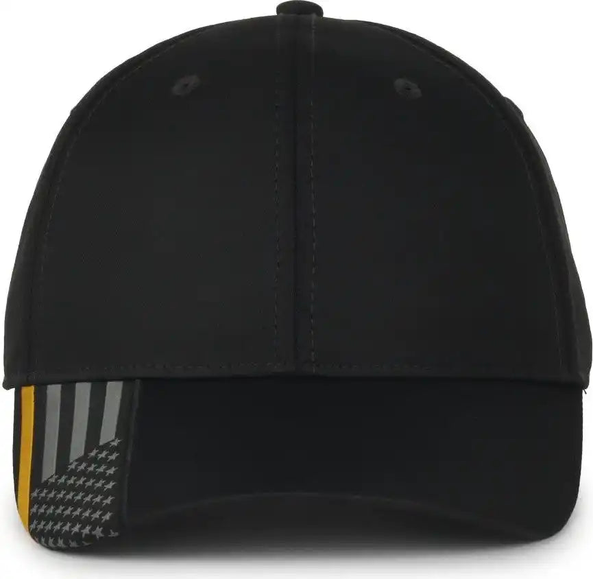 Oc Sports Oc601 Performance Service Flag Insert Cap - Black Disp2 - Osfm