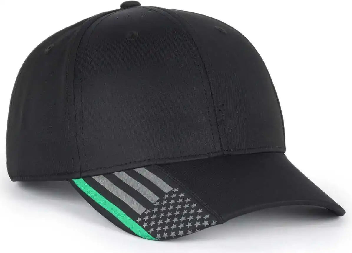 Oc Sports Oc601 Performance Service Flag Insert Cap - Black Mlty2 - Osfm