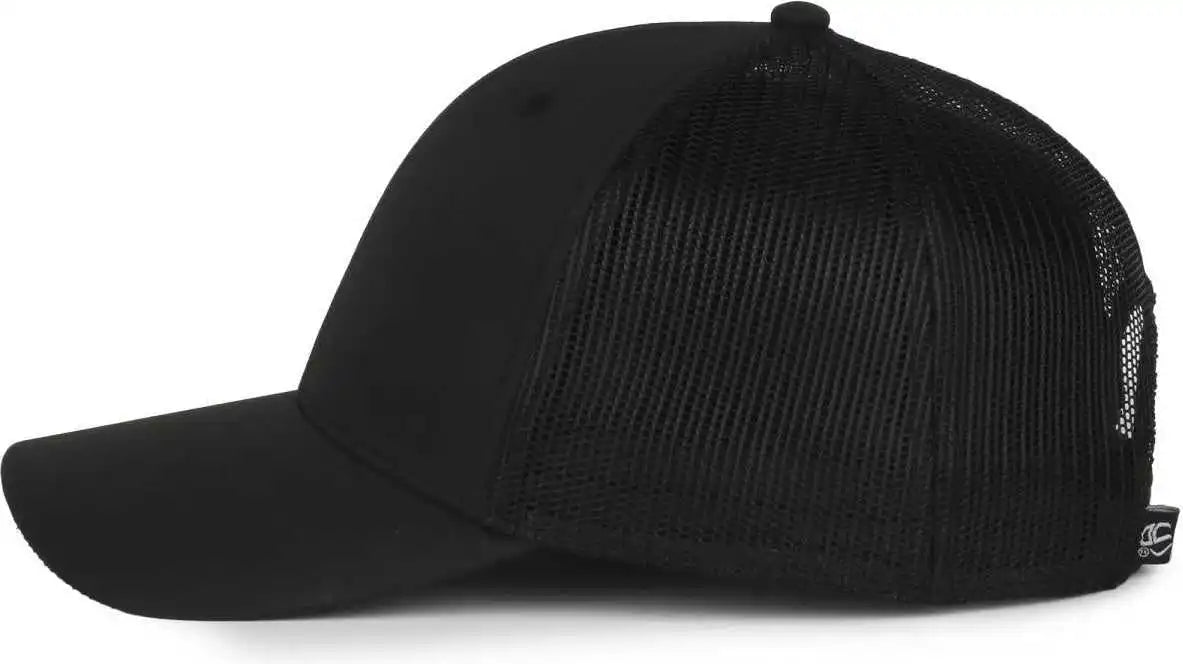 Oc Sports Oc601m Performance Service Flag Insert Mesh Back Cap - Black Police - Osfm