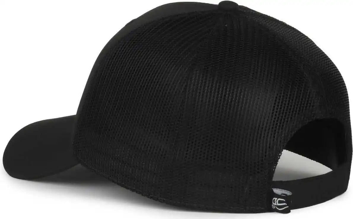 Oc Sports Oc601m Performance Service Flag Insert Mesh Back Cap - Black Fire - Osfm