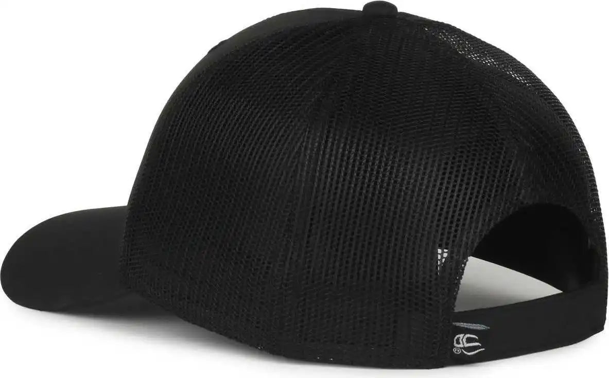 Oc Sports Oc601m Performance Service Flag Insert Mesh Back Cap - Black Police - Osfm