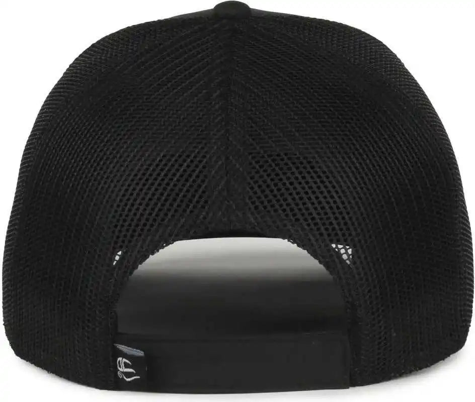 Oc Sports Oc601m Performance Service Flag Insert Mesh Back Cap - Black Police - Osfm