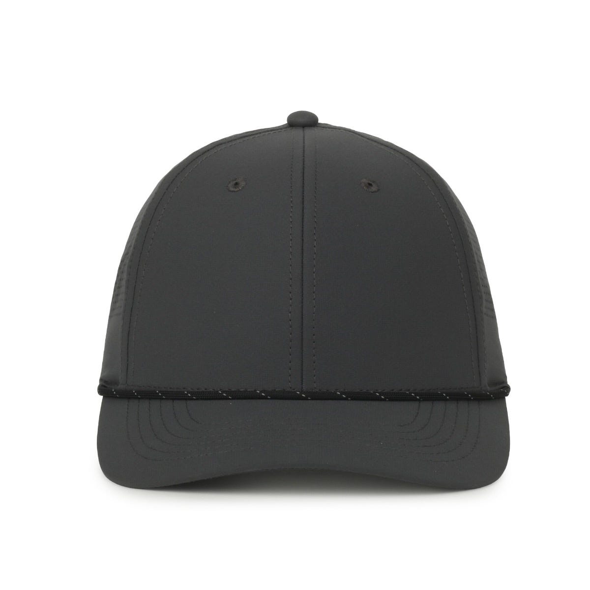 Oc Sports Oc660 Perforated Performance Cord Cap - Dark Grey Black