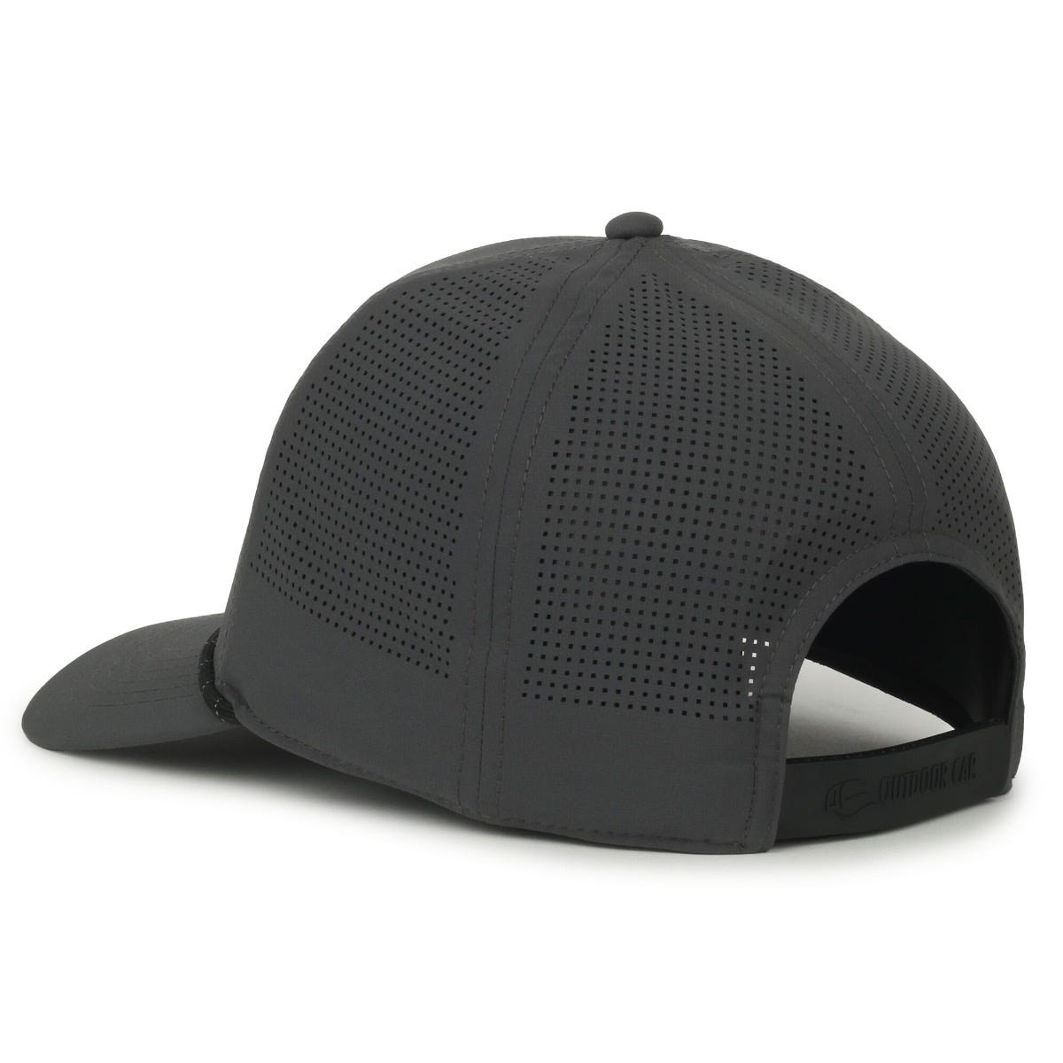 Oc Sports Oc660 Perforated Performance Cord Cap - Dark Grey Black