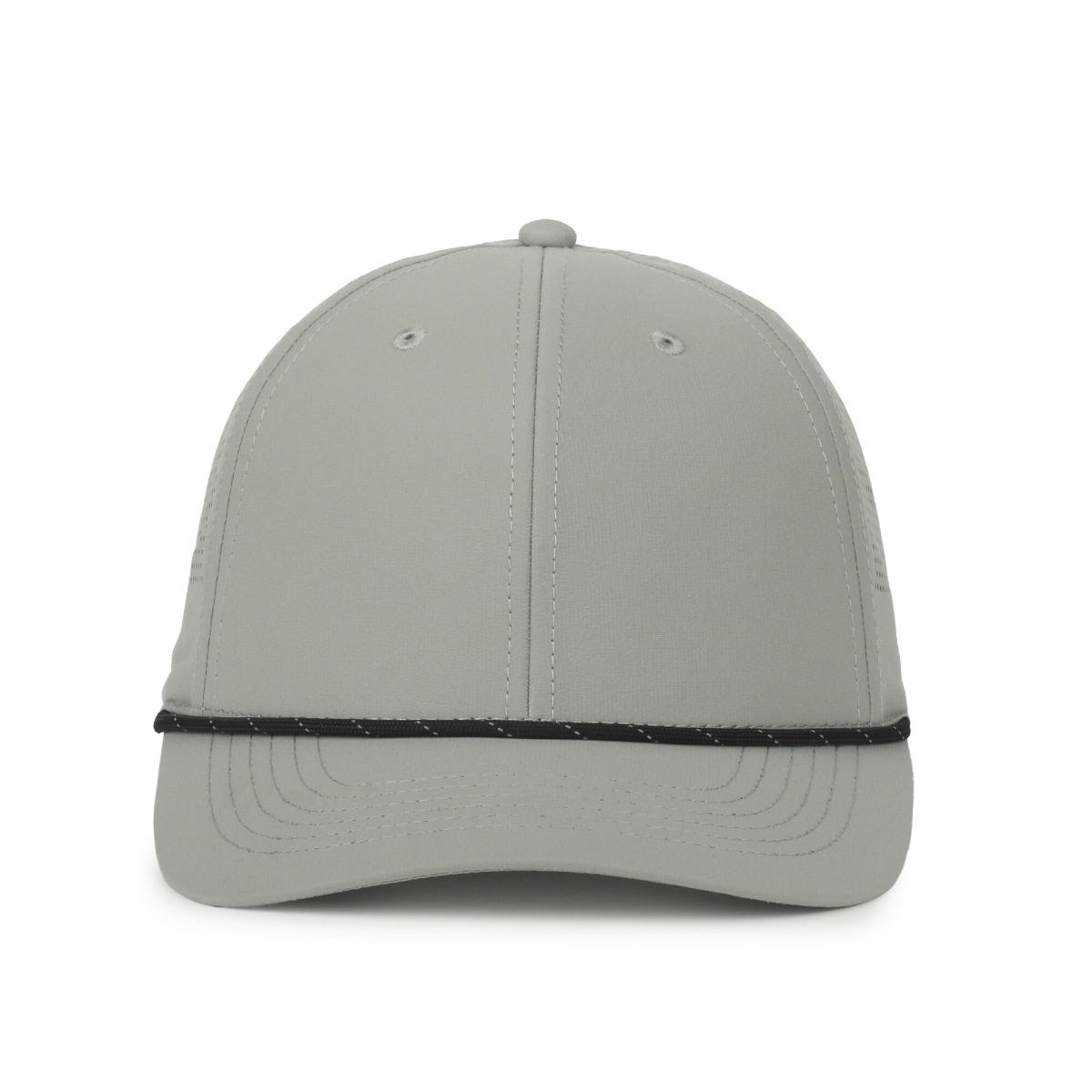 Oc Sports Oc660 Perforated Performance Cord Cap - Light Grey Black