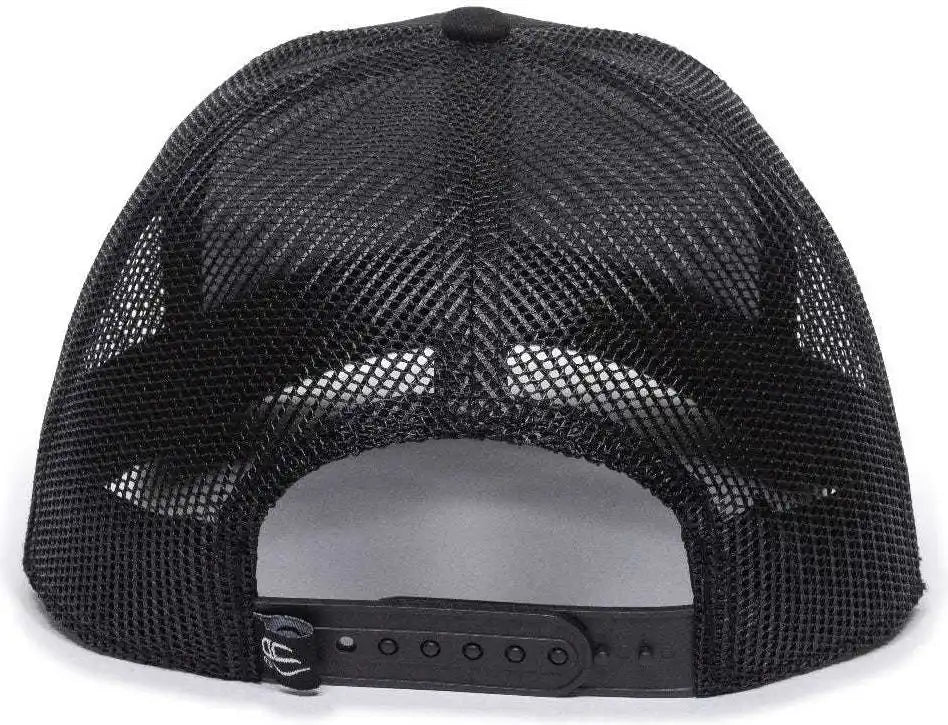 Oc Sports Oc770 Adjustable Mesh Back Cap with Sweatband - Black - 6 7/8’’ - 7 1/2’’
