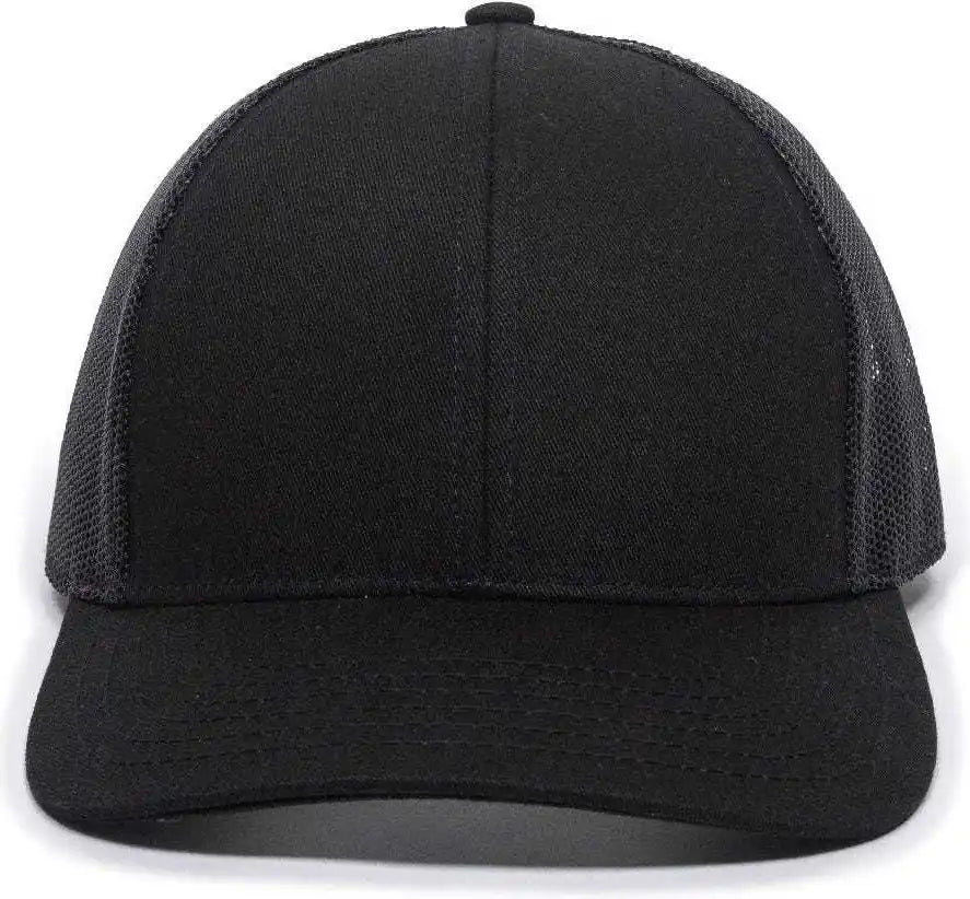 Oc Sports Oc770 Adjustable Mesh Back Cap with Sweatband - Black - 6 7/8’’ - 7 1/2’’