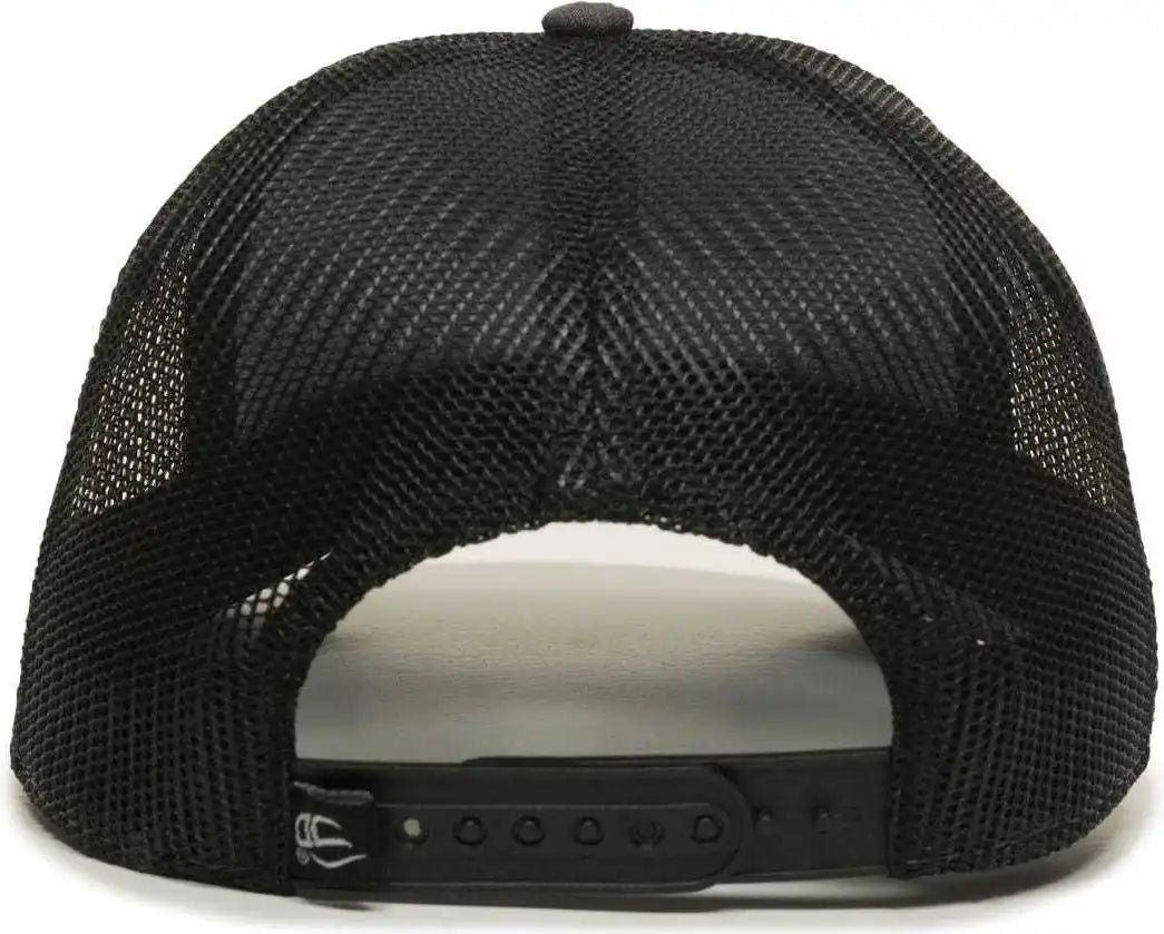 Oc Sports Oc770 Adjustable Mesh Back Cap with Sweatband - Heathered Charcoal Black Gray - Dark / 6 7/8’’ - 7 1/2’’