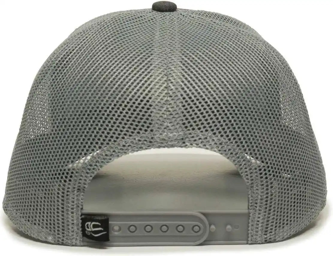 Oc Sports Oc770 Adjustable Mesh Back Cap with Sweatband - Heathered Black Charcoal Gray - Dark / 6 7/8’’ - 7 1/2’’