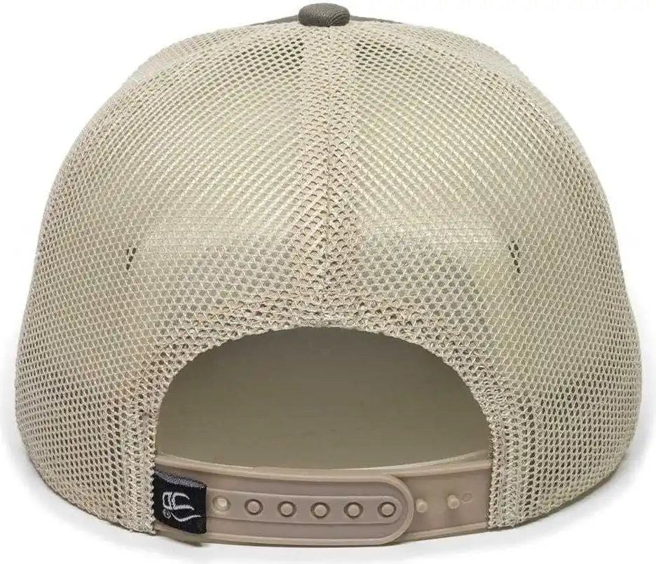 Oc Sports Oc770 Adjustable Mesh Back Cap with Sweatband - Loden Khaki - Dark Gray / 6 7/8’’ - 7 1/2’’