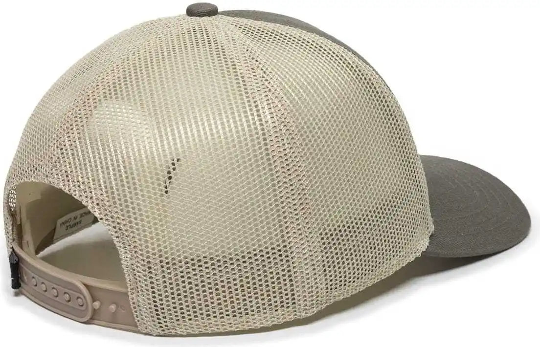 Oc Sports Oc770 Adjustable Mesh Back Cap with Sweatband - Loden Khaki - Dark Gray / 6 7/8’’ - 7 1/2’’