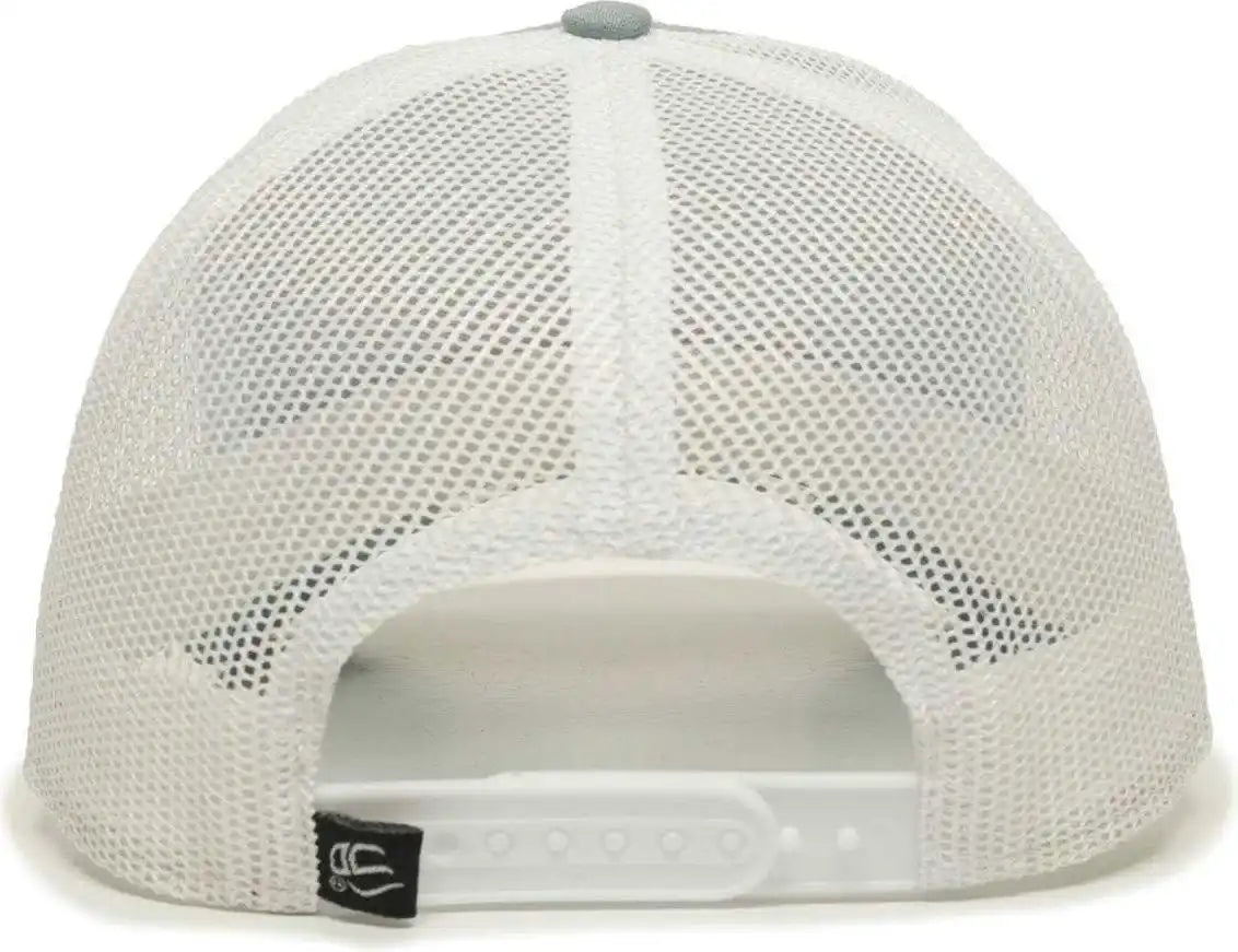 Oc Sports Oc770 Adjustable Mesh Back Cap with Sweatband - Ocean Blue White - 6 7/8’’ - 7 1/2’’