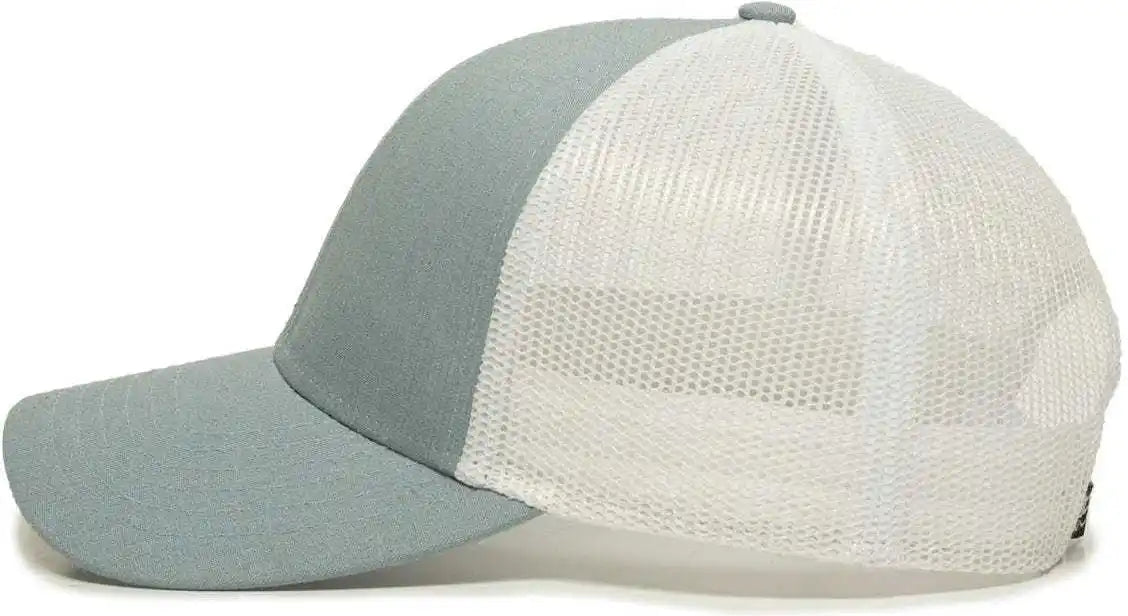 Oc Sports Oc770 Adjustable Mesh Back Cap with Sweatband - Ocean Blue White - 6 7/8’’ - 7 1/2’’