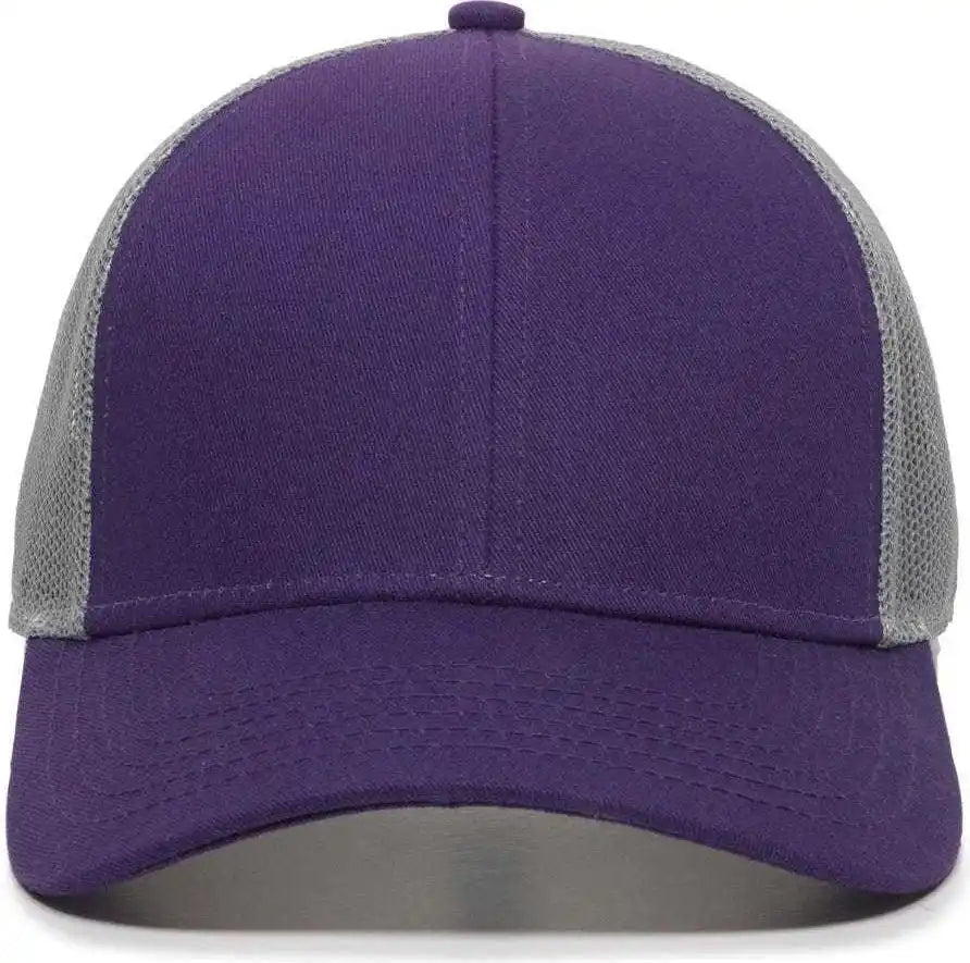 Oc Sports Oc770 Adjustable Mesh Back Cap with Sweatband - Purple Gray - 6 7/8’’ - 7 1/2’’