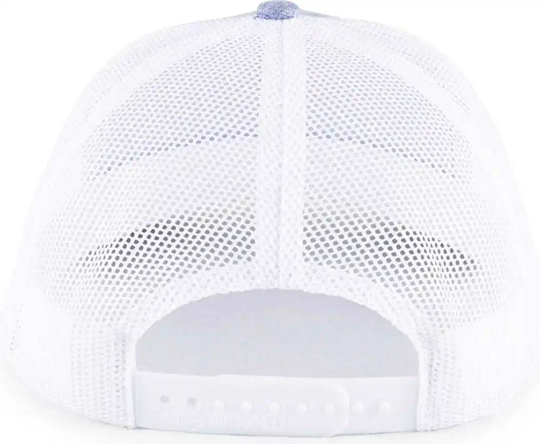 Oc Sports Oc770l Heathered Adjustable Mesh Back Cap - Blue White - 6 7/8’’ - 7 1/2’’