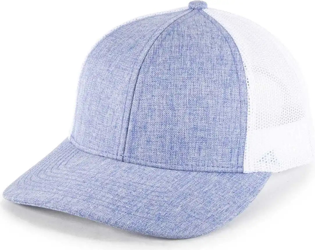 Oc Sports Oc770l Heathered Adjustable Mesh Back Cap - Blue White - 6 7/8’’ - 7 1/2’’