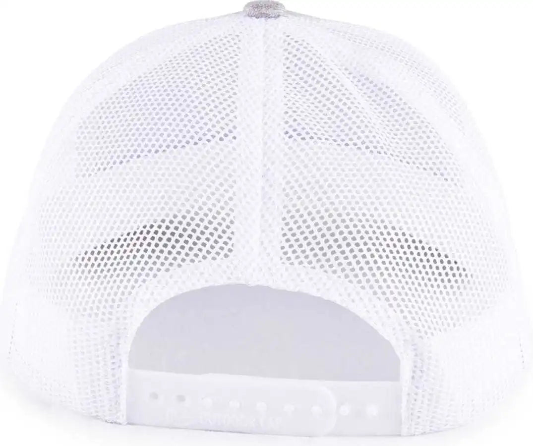Oc Sports Oc770l Heathered Adjustable Mesh Back Cap - Fossil White - Light Gray / 6 7/8’’ - 7 1/2’’