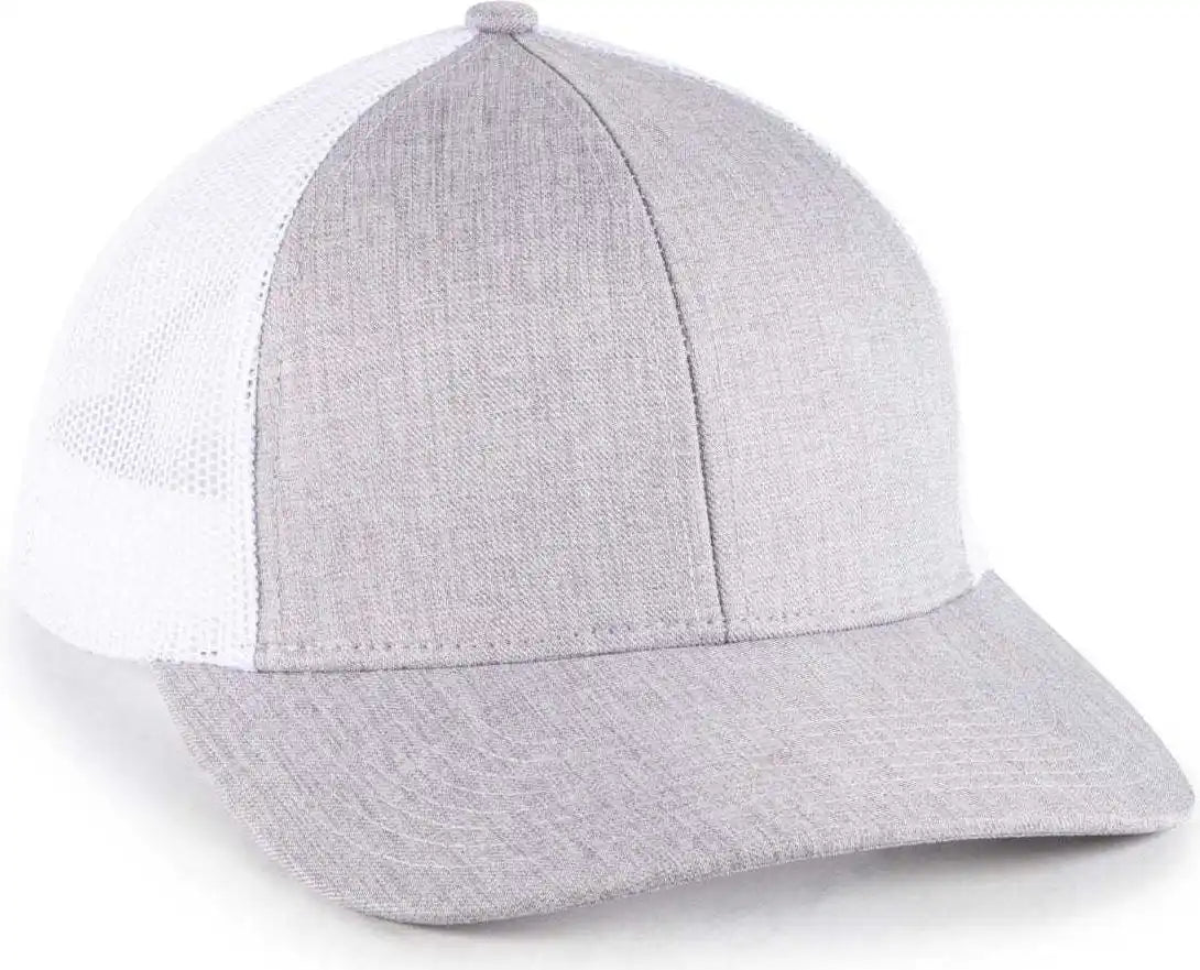 Oc Sports Oc770l Heathered Adjustable Mesh Back Cap - Fossil White - Light Gray / 6 7/8’’ - 7 1/2’’