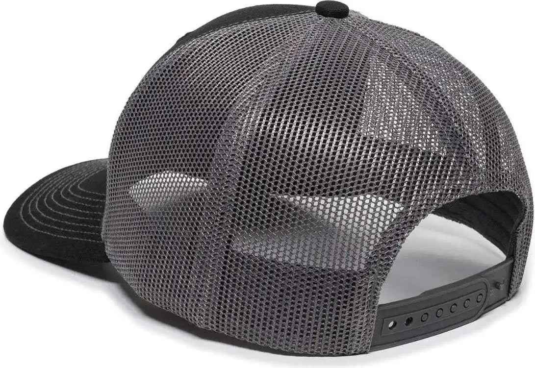 Oc Sports Oc771 Adjustable Mesh Back Cap - Black Charcoal