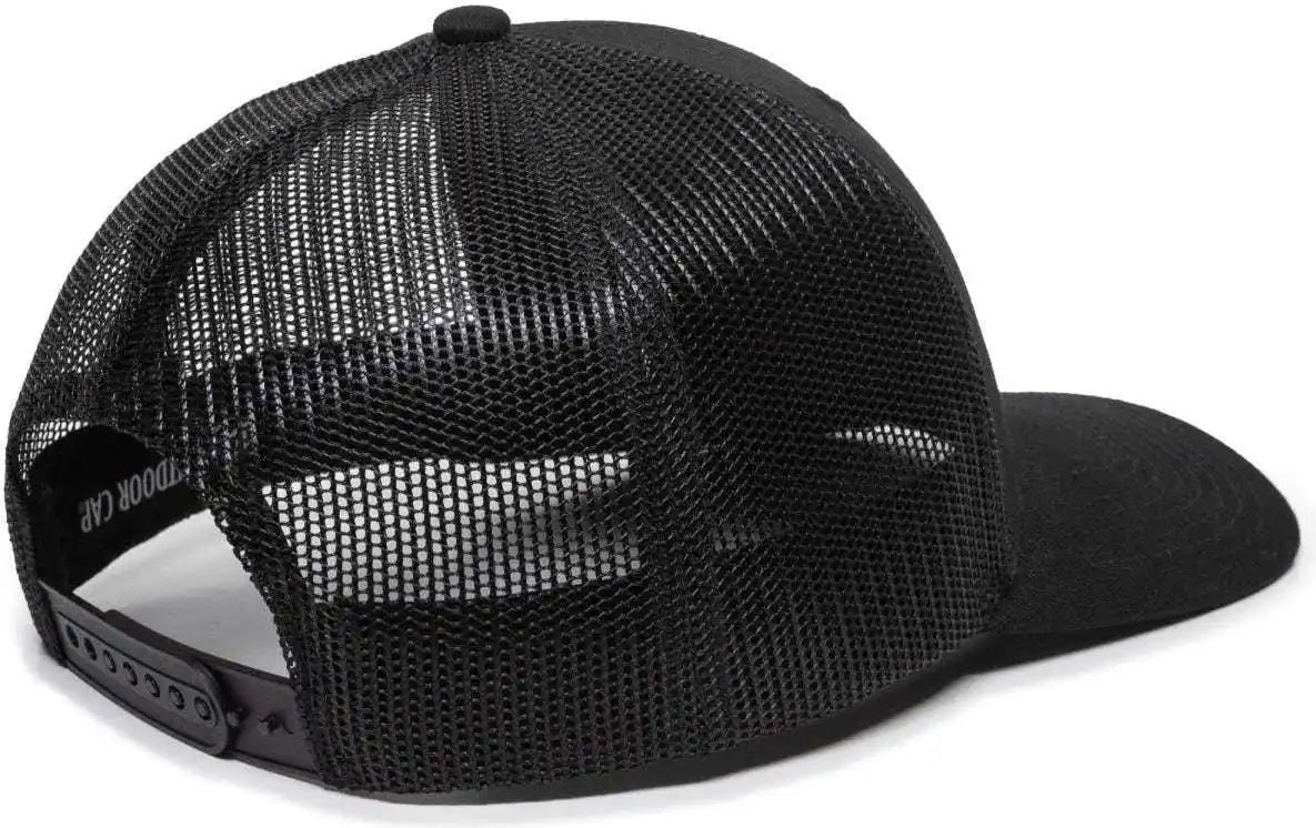 Oc Sports Oc771 Adjustable Mesh Back Cap - Black