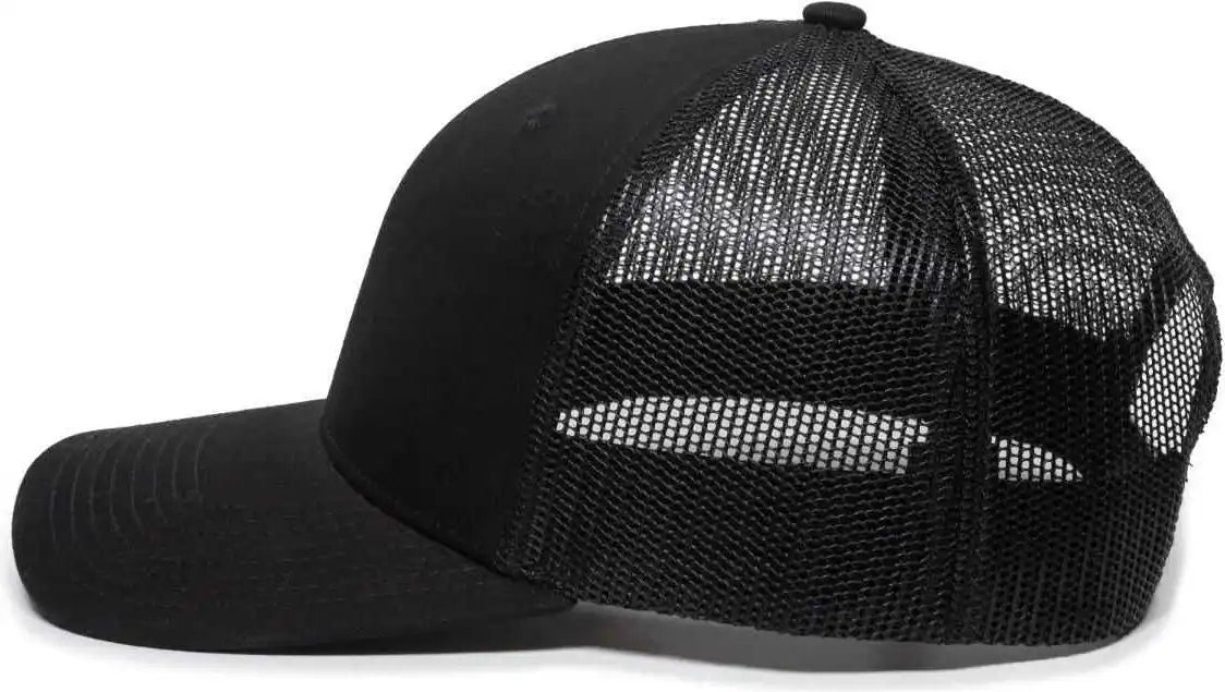Oc Sports Oc771 Adjustable Mesh Back Cap - Black